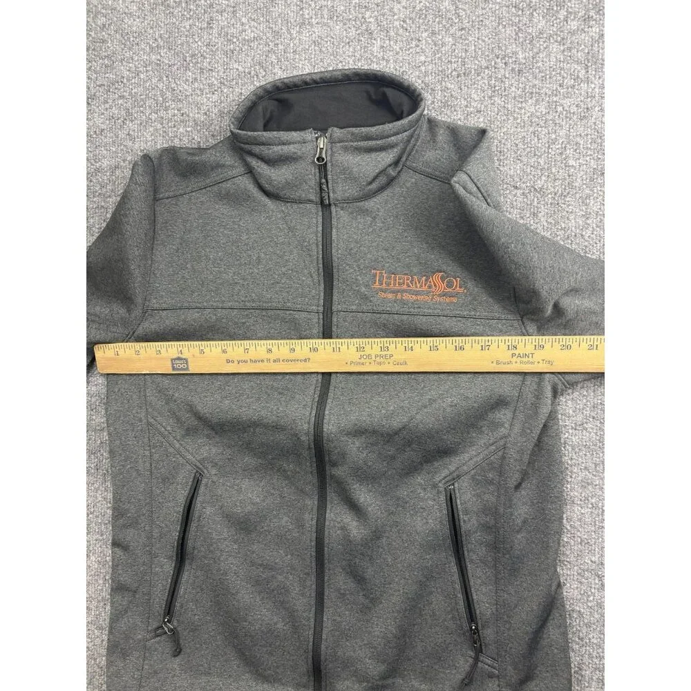The North Face WindWall Jacket Mens Small Gray‎ Softshell Full Zip ThermaSol